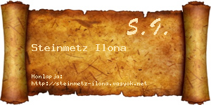 Steinmetz Ilona névjegykártya