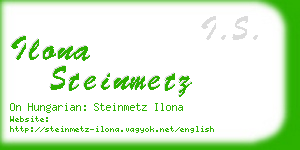 ilona steinmetz business card